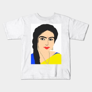 indian women Kids T-Shirt